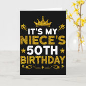 Het is de 50e verjaardag van mijn nicht Verjaardag Kaart (Gele Bloem)