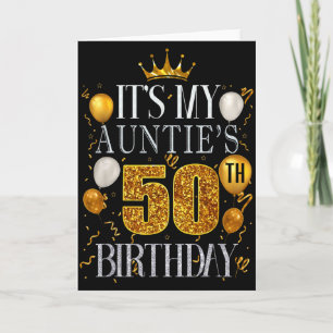 Het is de 50e verjaardag van mijn tante Gefelicite Kaart
