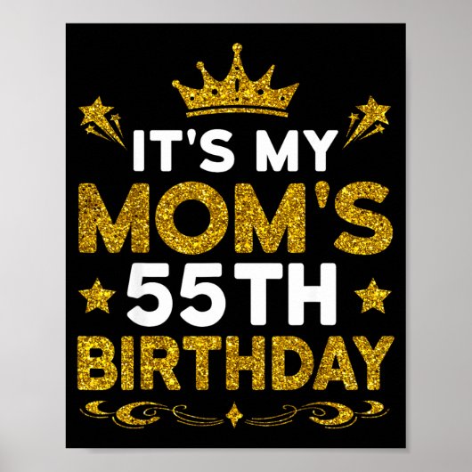 Het is de 55e verjaardag van mijn moeder Gefelicit Poster (Voorkant)