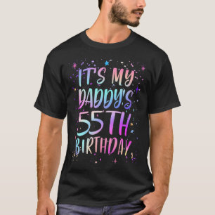 Het is de 55e verjaardag van mijn papa Kleurrijke T-shirt