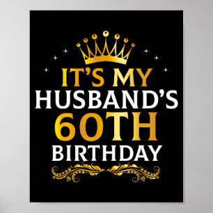 Het is de 60 jaar oude illustratie van haar man poster