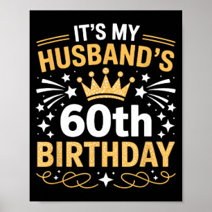 Het is de 60e verjaardag van de man, gelukkige ill poster