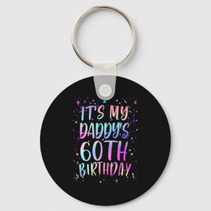 Het is de 60ste verjaardag van mijn papa Kleurrijk Sleutelhanger