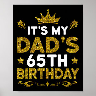 Het is de 65e verjaardag van mijn vader Gefelicite Poster