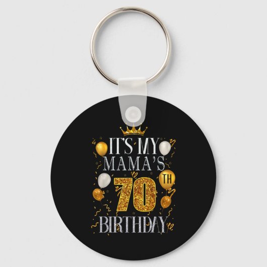 Het is de 70ste verjaardag van mijn mama Gefelicit Sleutelhanger (Voorkant)