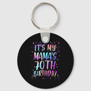Het is de 70ste verjaardag van mijn mama Kleurrijk Sleutelhanger