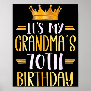 Het is de 70ste verjaardag van mijn oma Gelukkig 7 Poster