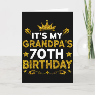 Het is de 70ste verjaardag van mijn opa Gefelicite Kaart