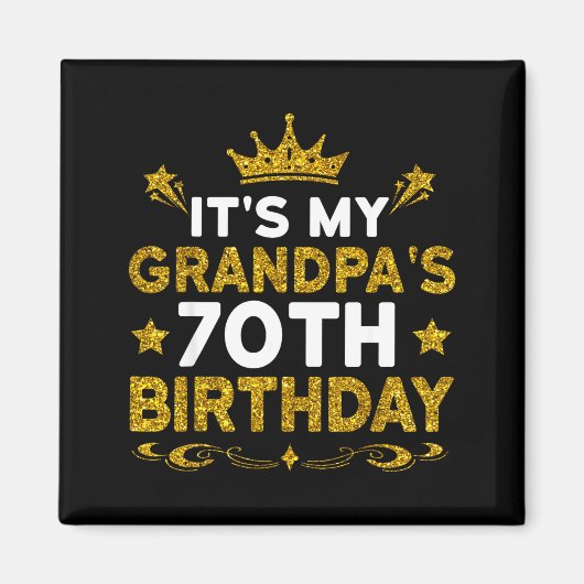 Het is de 70ste verjaardag van mijn opa Gefelicite Magneet (Voorkant)