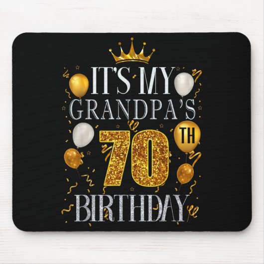 Het is de 70ste verjaardag van mijn opa Gefelicite Muismat (Voorkant)