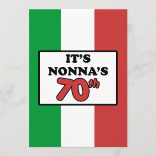 Het is de 70ste verjaardag van Nonna's Italiaanse  Kaart