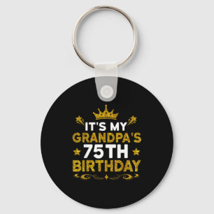 Het is de 75ste verjaardag van mijn opa Gefelicite Sleutelhanger