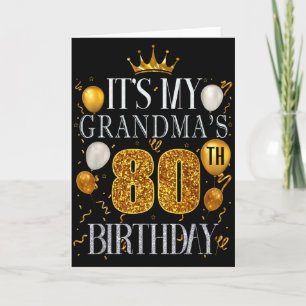 Het is de 80ste verjaardag van mijn oma Gefelicite Kaart