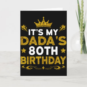 Het is de 80ste verjaardag van mijn vader Gefelici Kaart