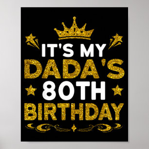 Het is de 80ste verjaardag van mijn vader Gefelici Poster