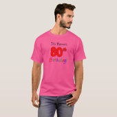 Het is de 80ste verjaardag van Nonno. T-shirt (Voorkant volledig)