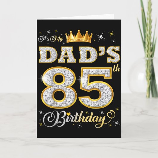 Het is de 85e verjaardag van mijn vader 85 jaar ou kaart (Voorkant)