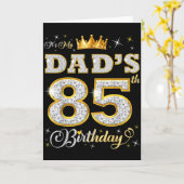 Het is de 85e verjaardag van mijn vader 85 jaar ou kaart (Gele Bloem)
