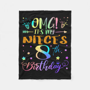 Het is de 8e verjaardag van mijn zus Gefeliciteerd Fleece Deken