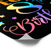 Het is de 8e verjaardag van mijn zus Gefeliciteerd Poster (Hoek)