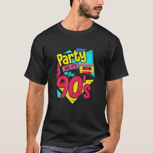 Het is de '90s '90s 'negenennegentig' Disco Retr T-shirt (Voorkant)