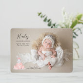 Het is de aankondiging van een meisjesfoto van Pas (Staand voorkant)