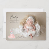 Het is de aankondiging van een meisjesfoto van Pas (Voorkant)