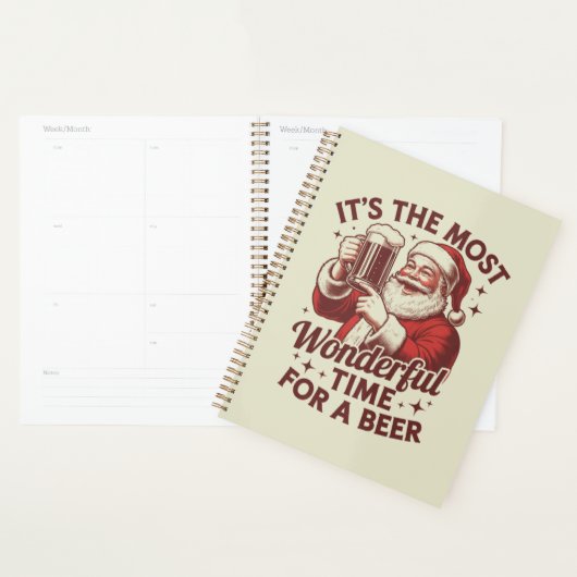 Het Is De Allerbeste Tijd Voor Een Kerstman Bier K Planner (Display)