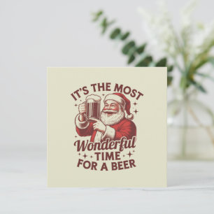 Het Is De Allerwonderlijkste Tijd Voor Een Bier Sa Feestdagenkaart
