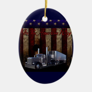 Het is de Amerikaanse manier Keramisch Ornament