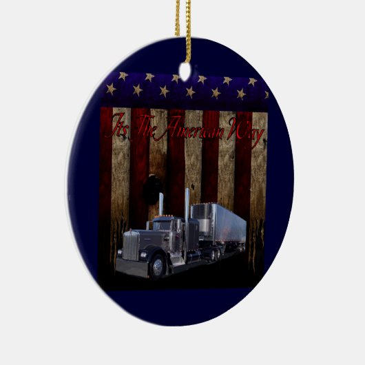 Het is de Amerikaanse manier Keramisch Ornament (Rechts)