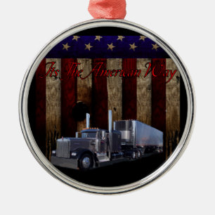 Het is de Amerikaanse manier Metalen Ornament