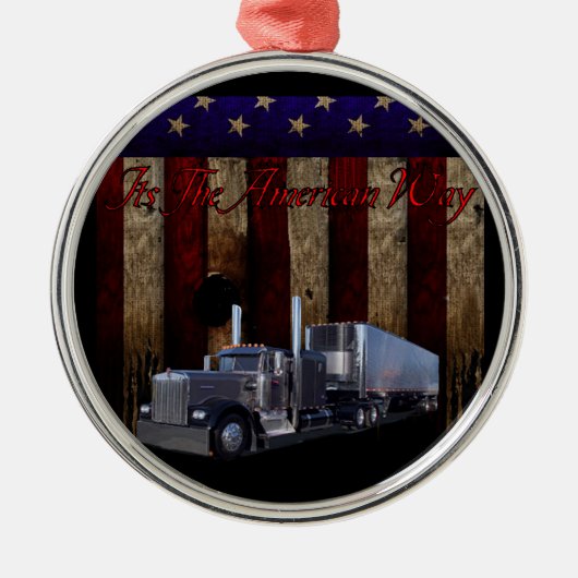 Het is de Amerikaanse manier Metalen Ornament (Voorkant)