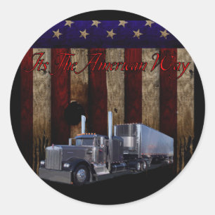 Het is de Amerikaanse manier Ronde Sticker