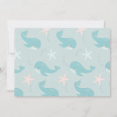 Het is de Big One Blue Whale 1e Verjaardag Foto Kaart (Achterkant)