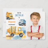 Het is de bouw verjaardag foto kaart (Voorkant)