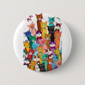 Het is de Button van een kat. (Voorkant)