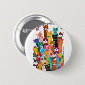 Het is de Button van een kat. (Voorkant /achterkant)