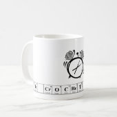 Het is de Crochet O'Clock Elements Coffee Mok (Voorkant links)