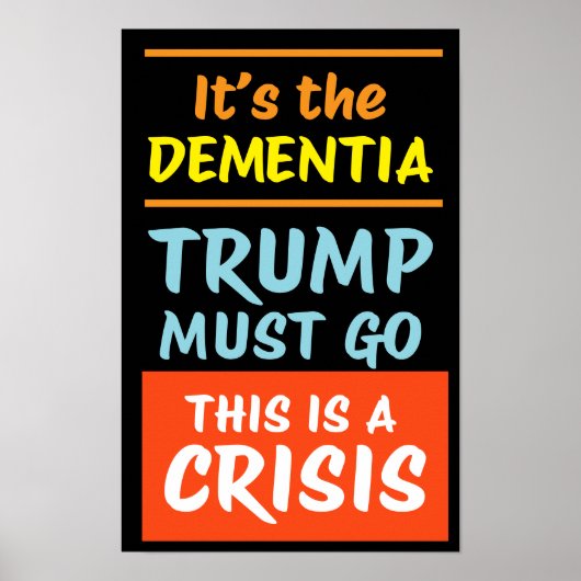 HET IS DE DEMENTIE | BO | Protest Poster (Voorkant)