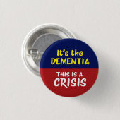 HET IS DE DEMENTIE | DOOR | Protest Ronde Button 3,2 Cm (Voorkant /achterkant)