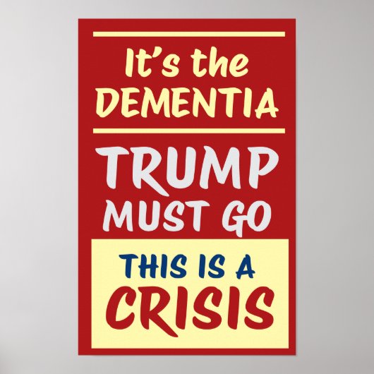 HET IS DE DEMENTIE | RY | Protest Poster (Voorkant)