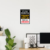 HET IS DE DEMENTIE | Zwart | Protest Poster (Thuiskantoor)