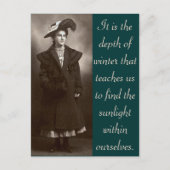 Het is de diepte van de winter die ons leert... briefkaart (Voorkant)