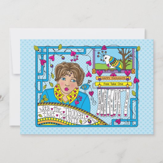 Het is de gedachte die Counts_Flat Card 7"x5" (Voorkant)