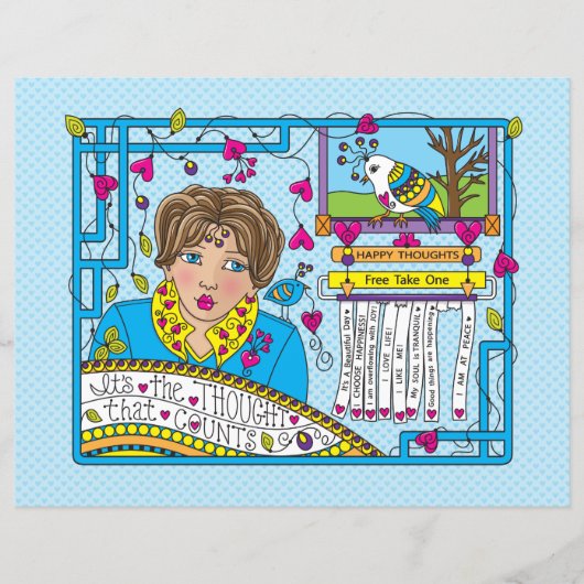 Het is de gedachte die Counts_Flat Paper Sheet 11" (Voorkant)