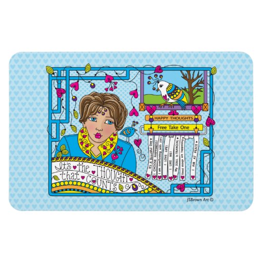 Het is de gedachte die Counts_Flexible Magnet 6"x4 Magneet (Horizontaal)