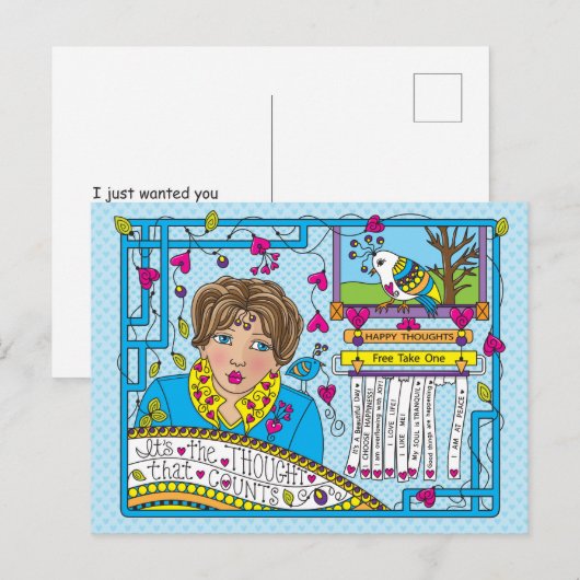 Het is de gedachte die telt_ Briefkaart (Voorkant / Achterkant)