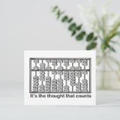 Het is de gedachte die telt briefkaart (Staand voorkant)