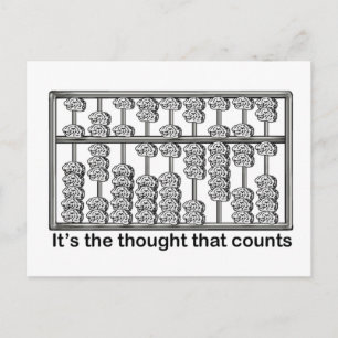 Het is de gedachte die telt briefkaart